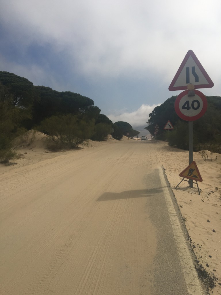 This is the road that was covered in sand. It should have been a warning to me that all was not well up ahead.