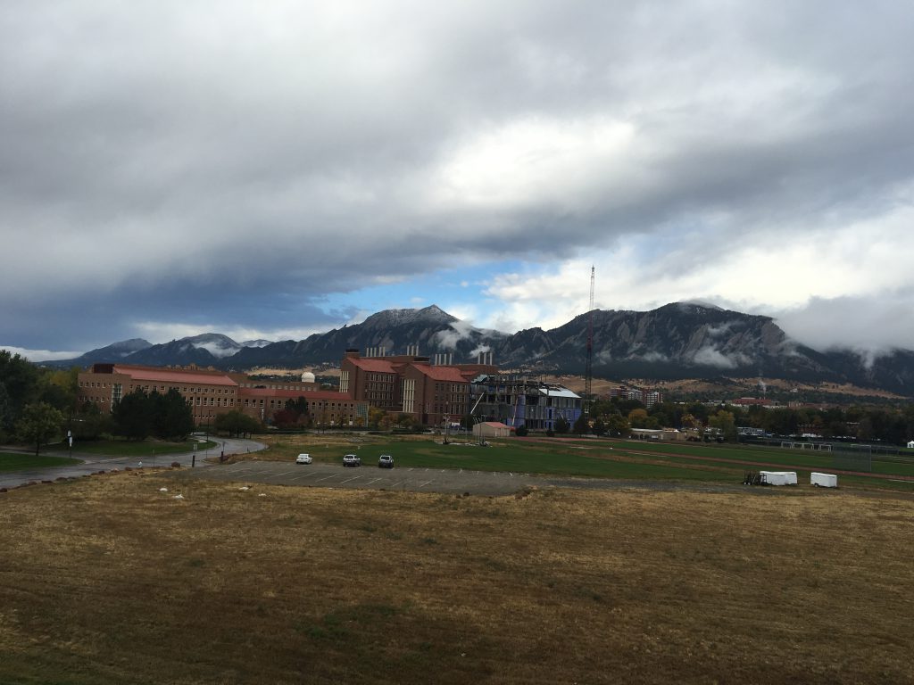 The view of the Rockies from NSO.